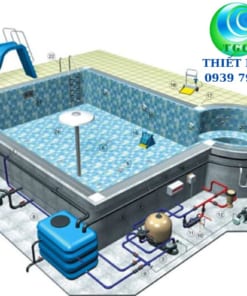 hồ bơi gia đình và thiết bị đi kèm